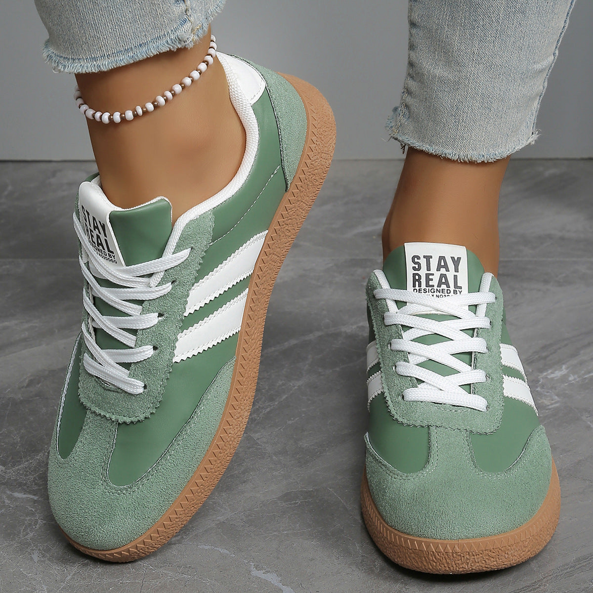 Fashionable Casual White Sneakers For Women